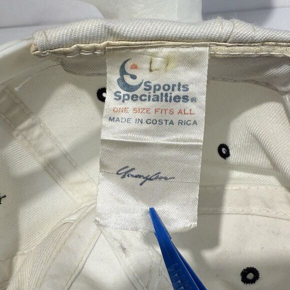 Vintage Dallas Cowboys Hat Cap Snapback White Sports Specialties Script NFL 90s - Picture 3 of 6